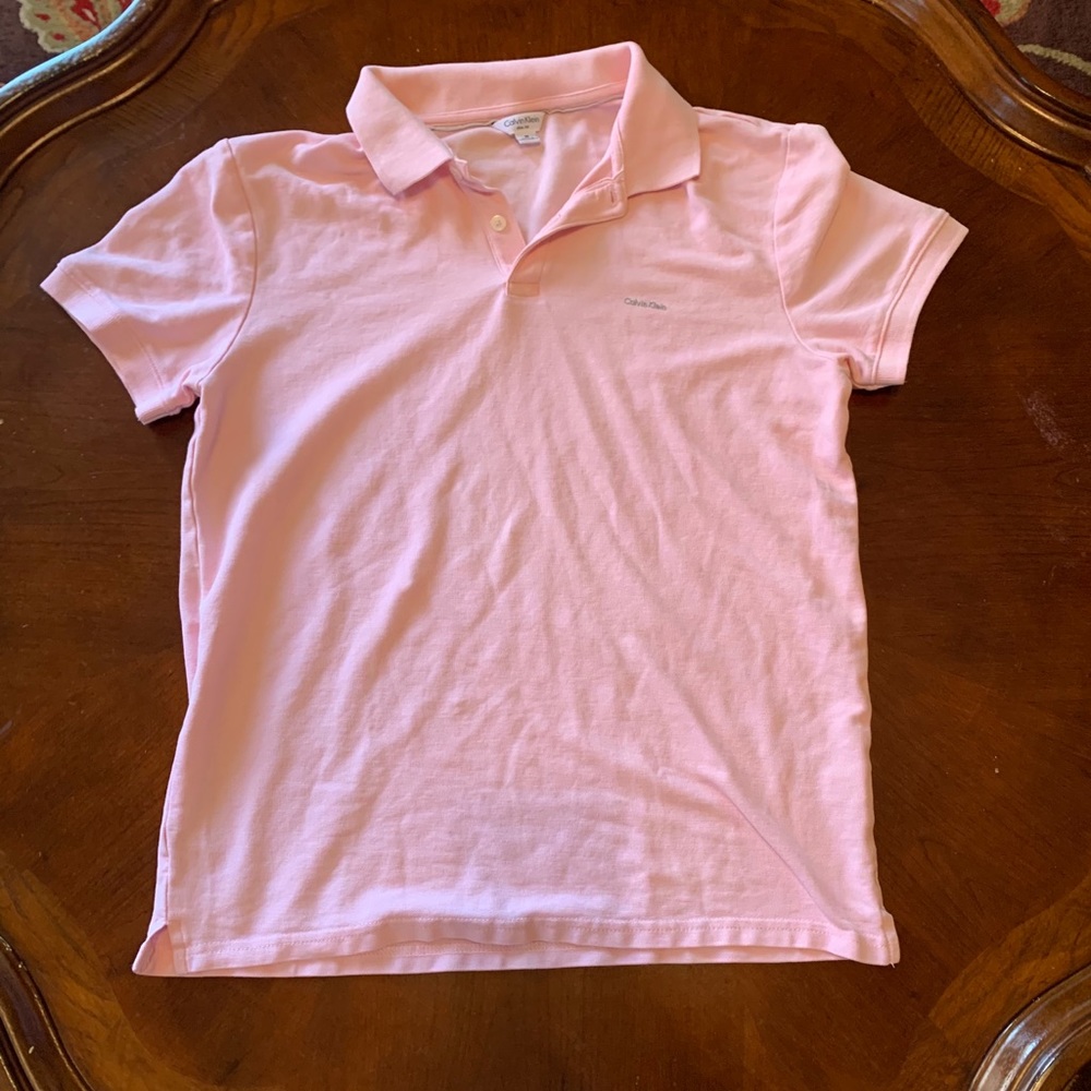 Calvin Klein Slim Fit Pink Shirt